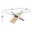 Glass Top Metal Base Dining Table