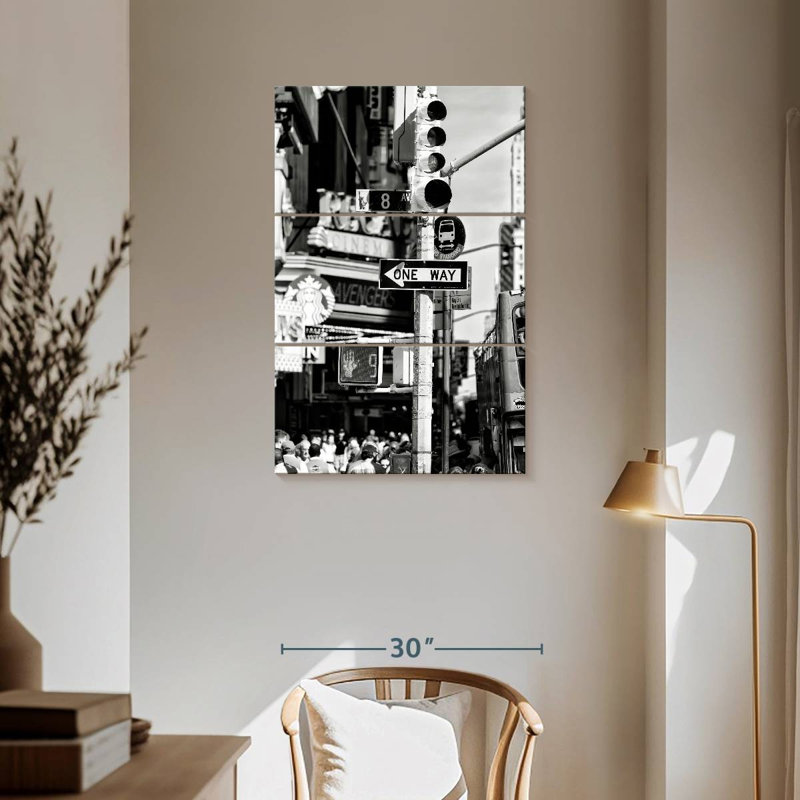 Nicci Traffic Light Times Square, 57" H x 36" W