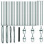 Hexagon Fence Green Steel-1239801286