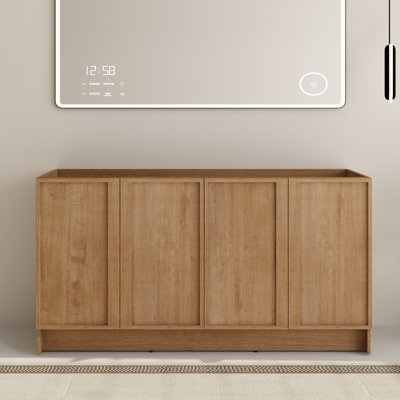 Ithran 60'' Double Bathroom Vanity Base Only, Base Cabinet without Top