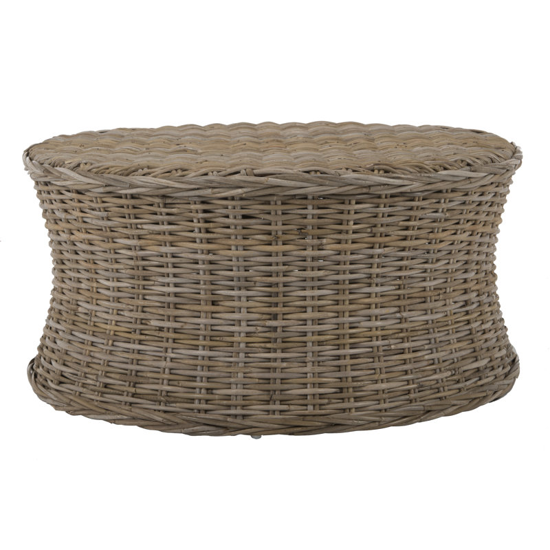 Table basse de style abstrait Paulsen, Naturel sans finition