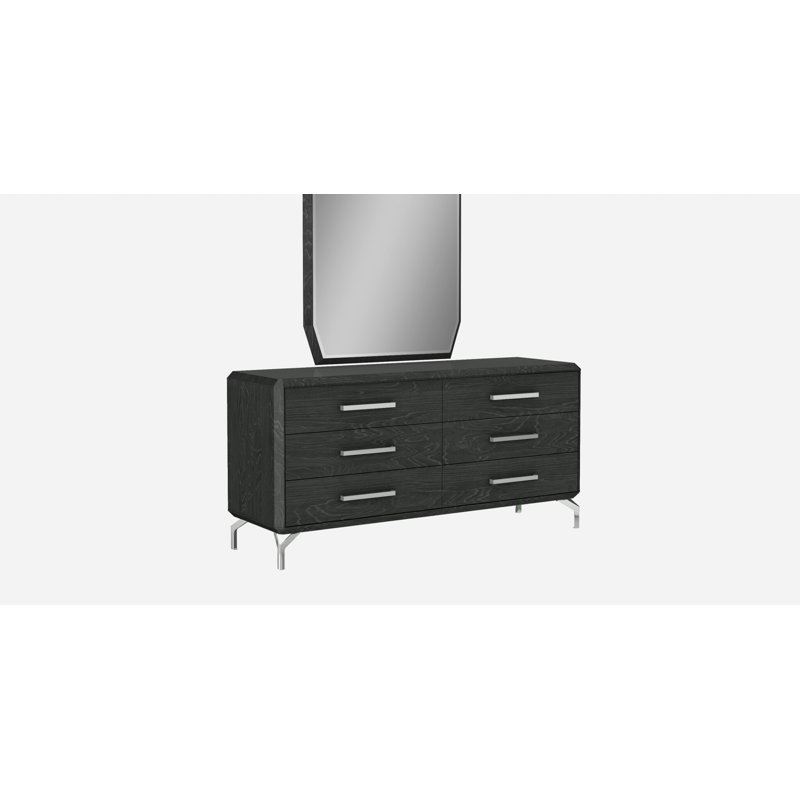  Extension de commode double 67 x 20 x 32 en verre transparent ou acier inoxydable
