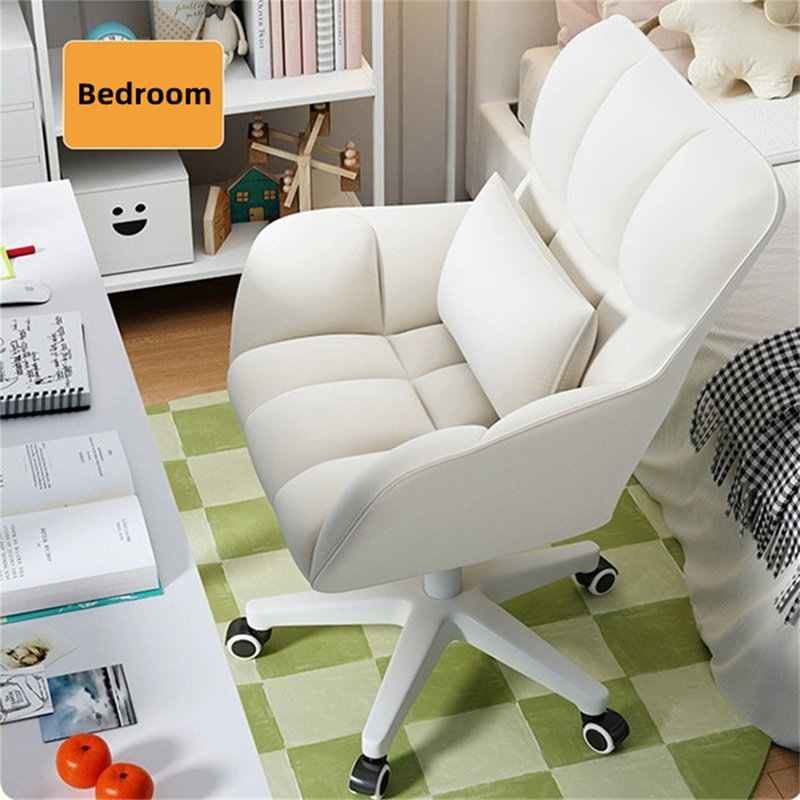 Chaise de travail en velours avec roulettes HOMeryte