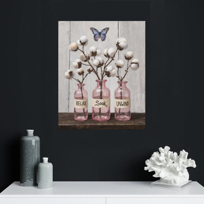 Vases en coton avec cadre en bois intégré, l 16 po x L 20