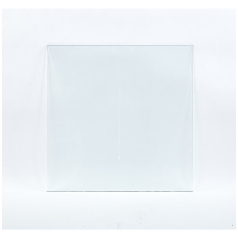 31.49" Square Tempered Glass Table Top - Clear Finish