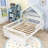 Wooden House Bed with Safety Guardrail-257911762-257911725