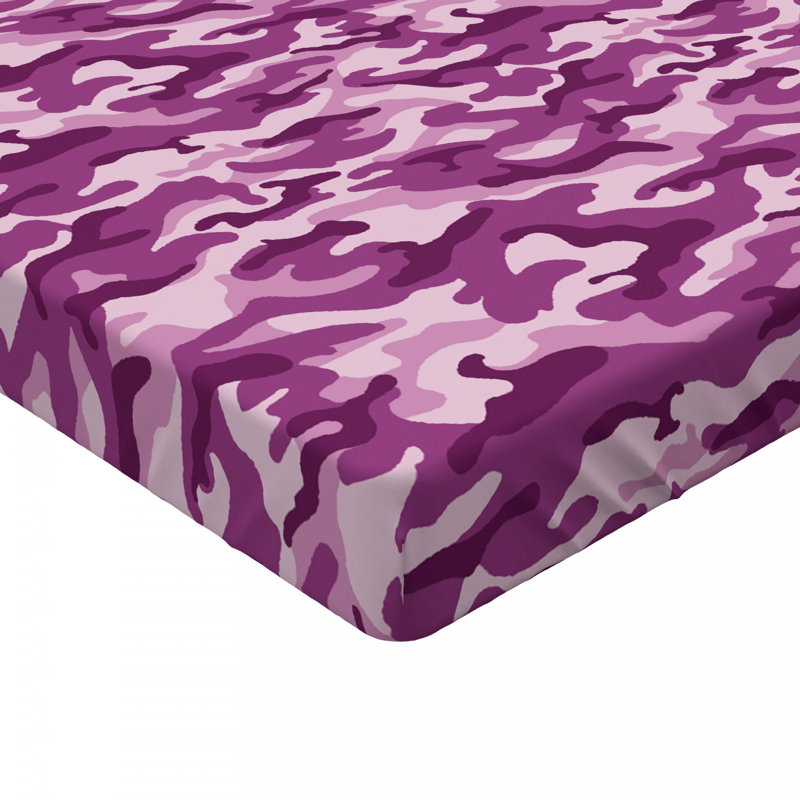 Microfiber Fitted Sheet, Twin Fitted Sheet, Camouflage