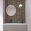 Carreau de mosaïque linéaire en verre de taille aléatoire 12 po x 12 po Kirshe-812771589