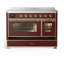 Majestic III Series 48 Inch Induction Range with 6 Induction Elements in Matte Graphite (Brass Trim)-1917753926-1917753929