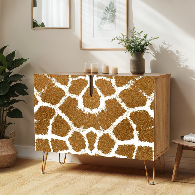 35'' Sideboard, Fur Pattern Brown