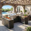 118" W  Outdoor Kitchen Island