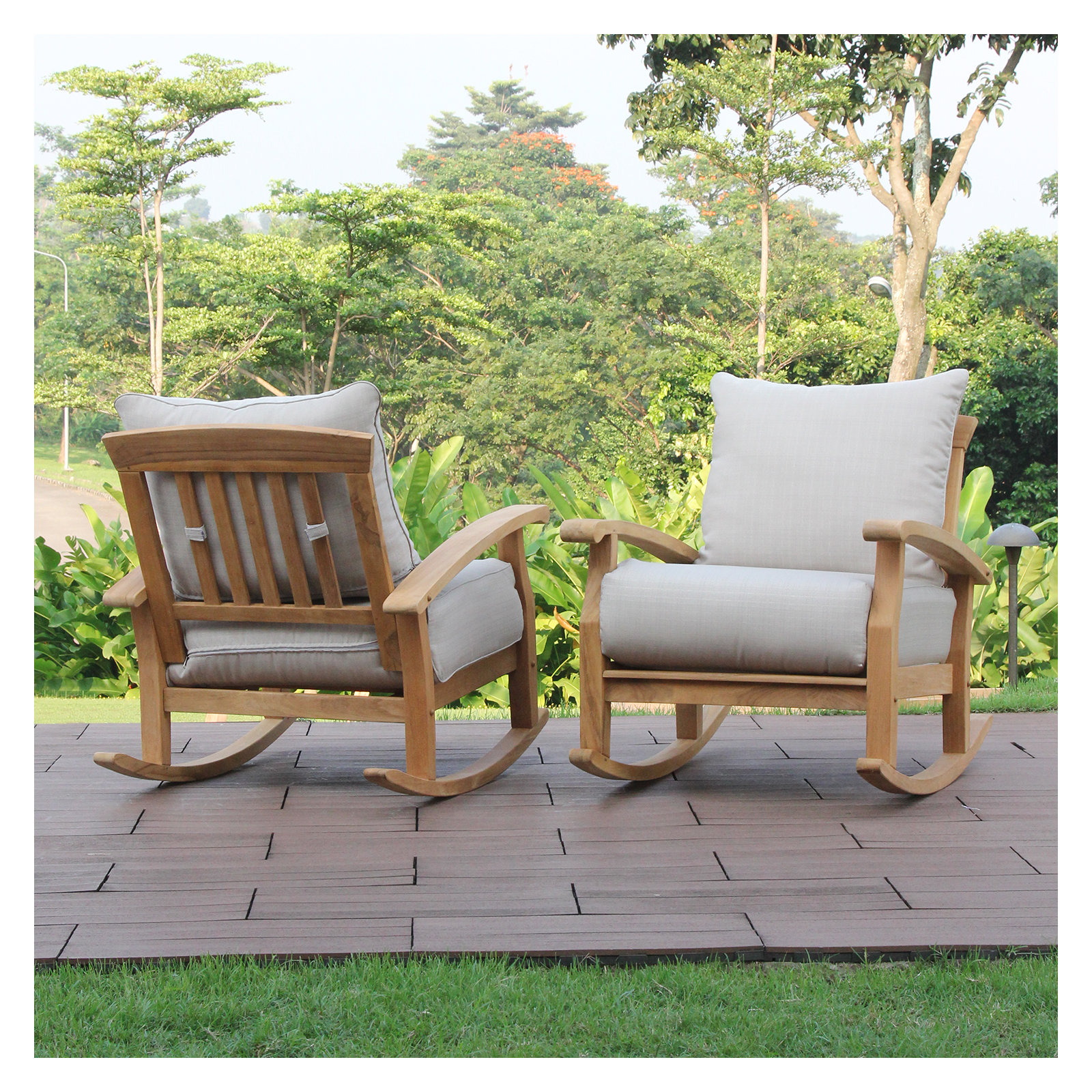 Summerton Seating Group with Cushions , Natural/Beige