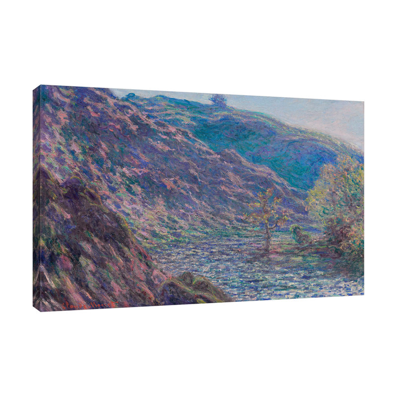 Claude Monet " The Petite Creuse River " by Claude Monet, 12" H x 18" W x 1.5" D