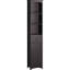Armoire de salle de bain - 3 tablettes et tiroir brun