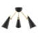 Moxie 3 - Light 18'' Unique/Statement Cone Semi Flush Mount
