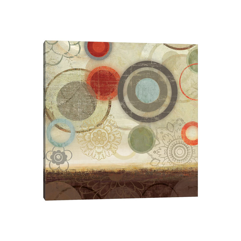 Circles II by PI Studio - Wrapped Canvas Panoramic Painting, 30.48 cm H x 30.48 cm W