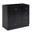 Meuble-lavabo noir 36 po (lavabo non inclus) [armoire seulement]