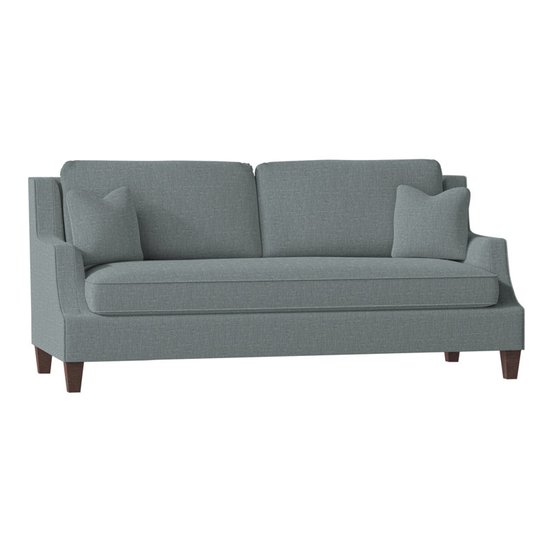 Canapé à accoudoirs encastrés avec coussins réversibles de 87,5 po Savannah, Tabac, Perigold ‑ montage glacial