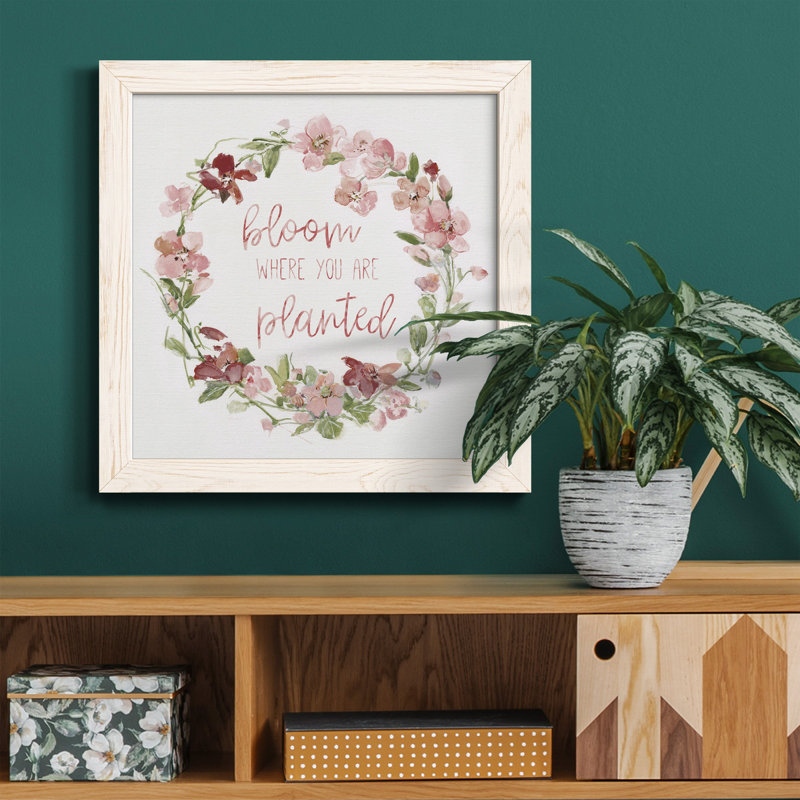 «Succulent Trio I», peinture sur toile encadrée, Cadre blanc, H 35,5 po x l 35,5 po x P 1,5 po