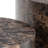 Dice Round Coffee Table Set Of 2 In Brown Marble And Delhi Rough Paper-482837235