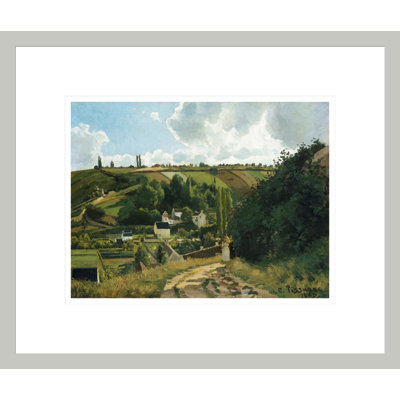 «Jalais Hill Pontoise» par Camille Pissarro, impression giclée sur cadre
