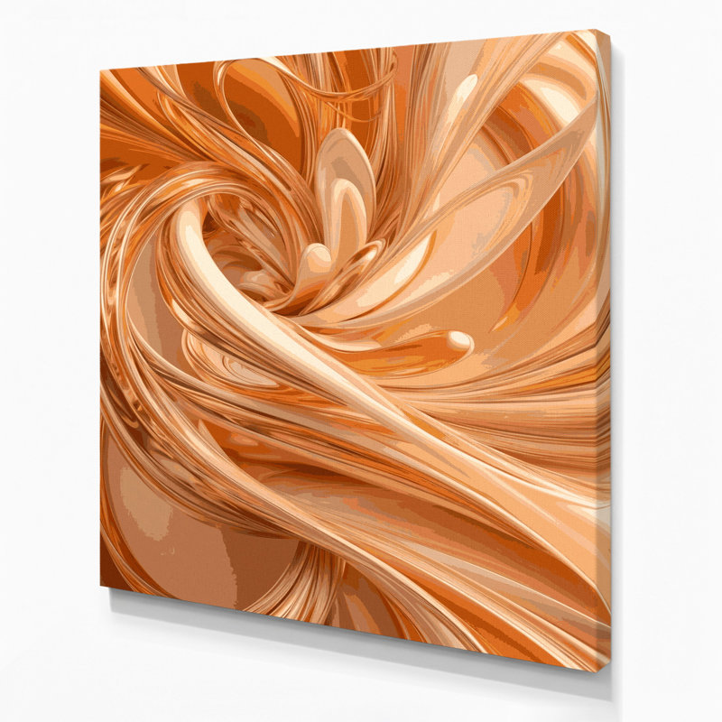 Art numérique sur toile, abstraction numérique 4, H 12 po x l 12 po