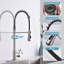 Robinet de cuisine à un trou avec douchette extractible Robinet d'évier de cuisine à poignée simple Robinet de cuisine en acier inoxydable