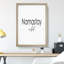 Namastay in Bed - Picture Frame Typography-62809418-62809419