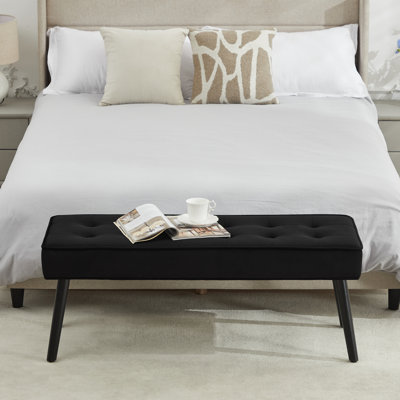 44'' Wide Modern Upholstered Tufted Entryway Bench