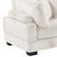 Coussin de coin moderne en velours côtelé crème, soutenu par des pieds, coin détente recouvert de velours côtelé, look contemporain, note moyenne