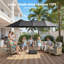 Parasol de marché rectangulaire 8,5 pi x 14,5 pi avec base-1768570623