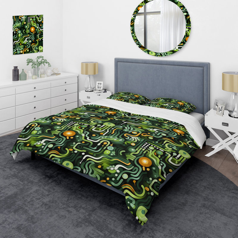 Literie Quwanda, Housse de couette simple + 1 taie décorative stan