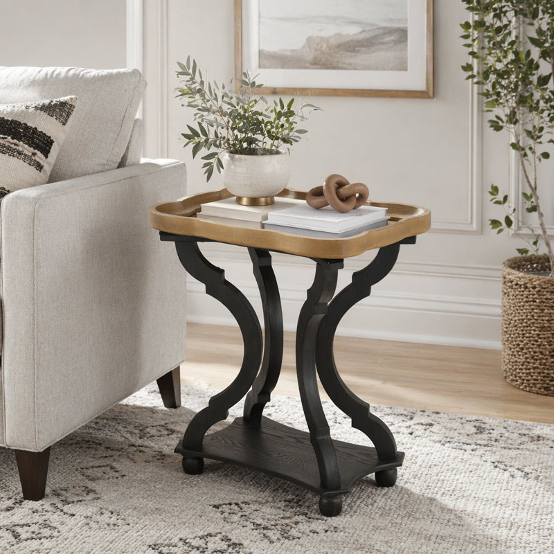 Table de bout en sablier French Country