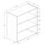 Bibliothèque, bibliothèque, 4 niveaux, H 36 po, bureau, chambre à coucher, stratifié, transitionnel-106844263