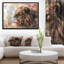 Animal, lion paisible sur toile - Lion paisible-26662193-35121232