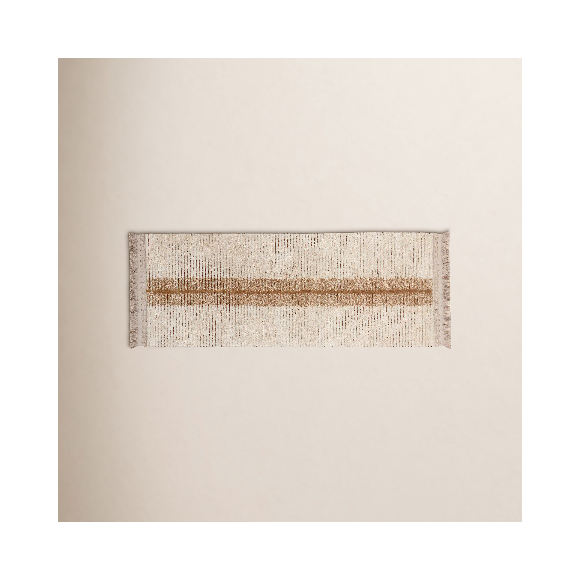 Reversible Washable Rug Duetto Toffee, Runner 2'7" x 7'6"
