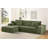 Boneless Compression 2 Piece Corduroy L Shaped Sectional Couches-212286671-212286669