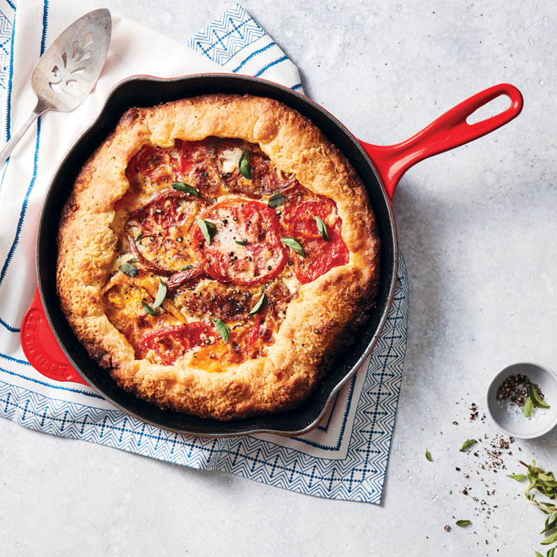 Le Creuset Enameled Cast Iron Skillet, Cerise