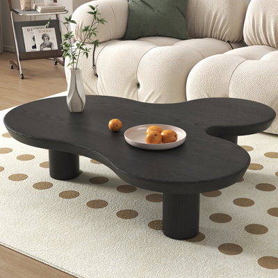 Solid wood retro multi-functional tea table