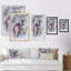 Bouquet de lilas blancs violets - Reproduction de photo sur toile-446983730-446983741