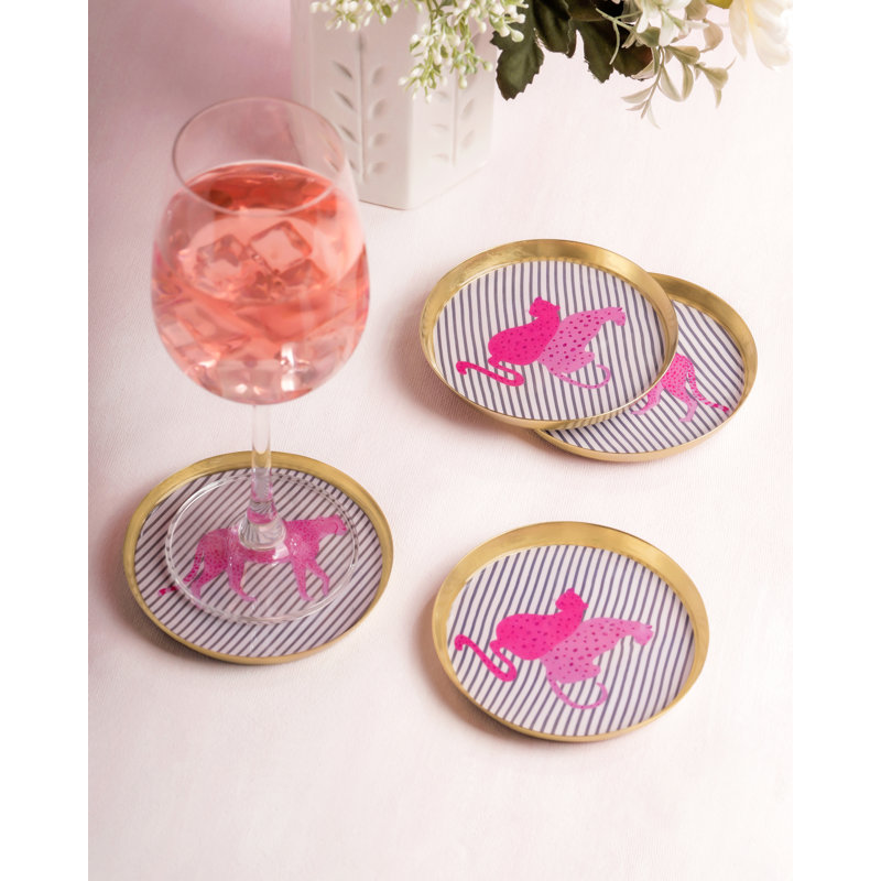 Bold Pop Metal Coaster Set