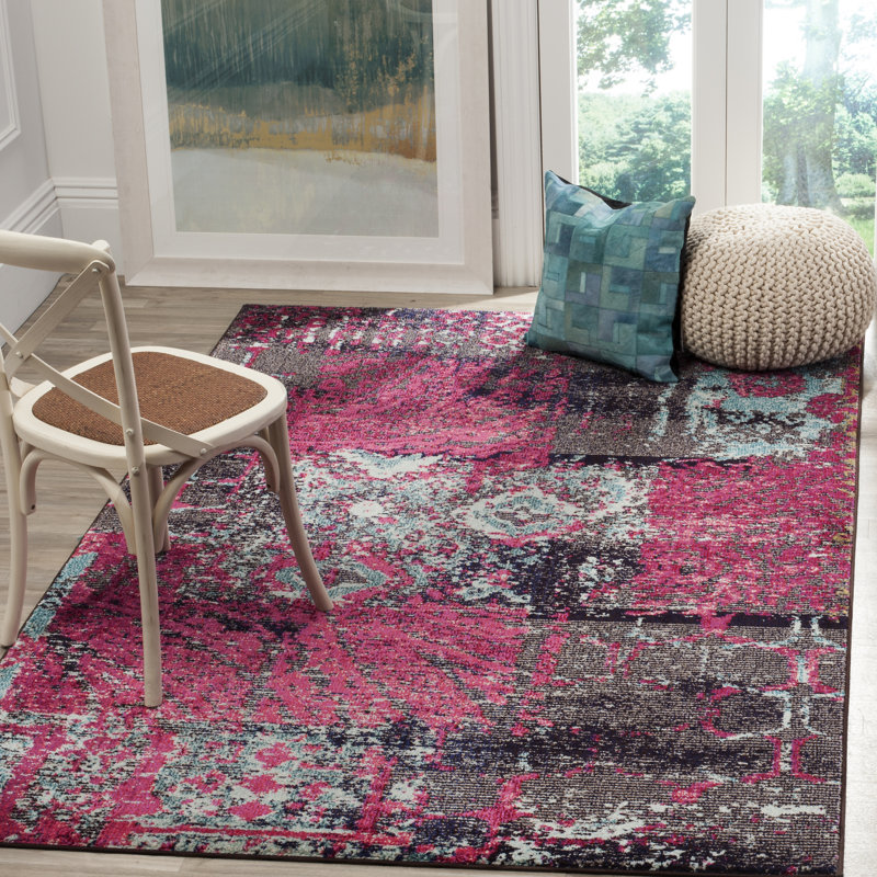 Audrina Abstract Hand Woven Area Rug, Rectangle 155 x 231 cm