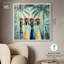 Walk Under Palms Shadowbox Print Modern Coastal Art par Art Remedy-115127437-115127442