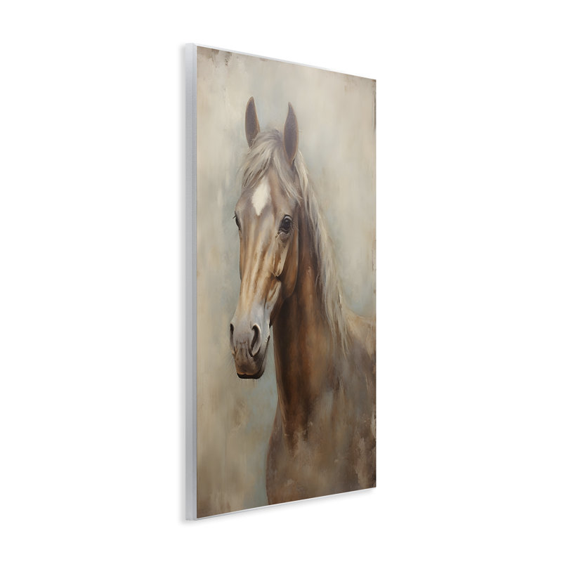 «Brown Horse Visage» par Petal Prints Design, H 15 po x l 10 po