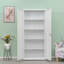 Armoires de rangement à verrou 69 po, armoire de rangement en acier avec 2 portes et 4 tablettes réglables, classeur en métal pour la maison, le bureau et le garage-1102498522