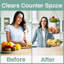 Panier à fruits à 3 niveaux en fil de fer rond suspendu avec 2 crochets de plafond en métal
