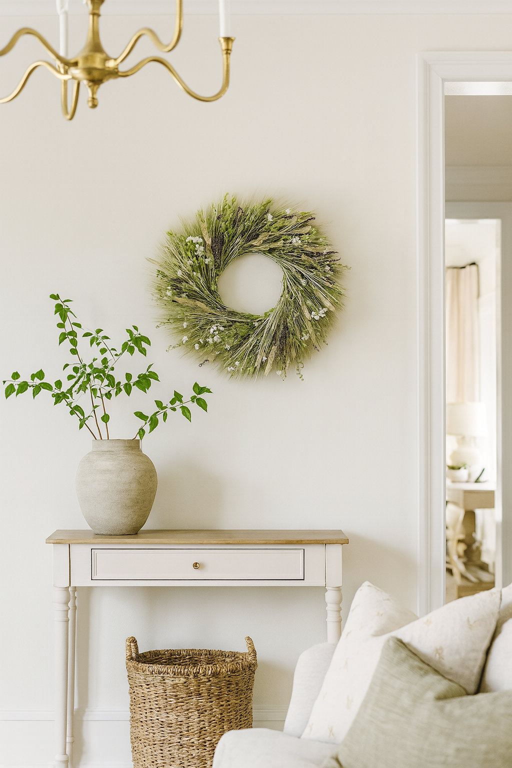 22" Handcrafted Wildflower Wreath