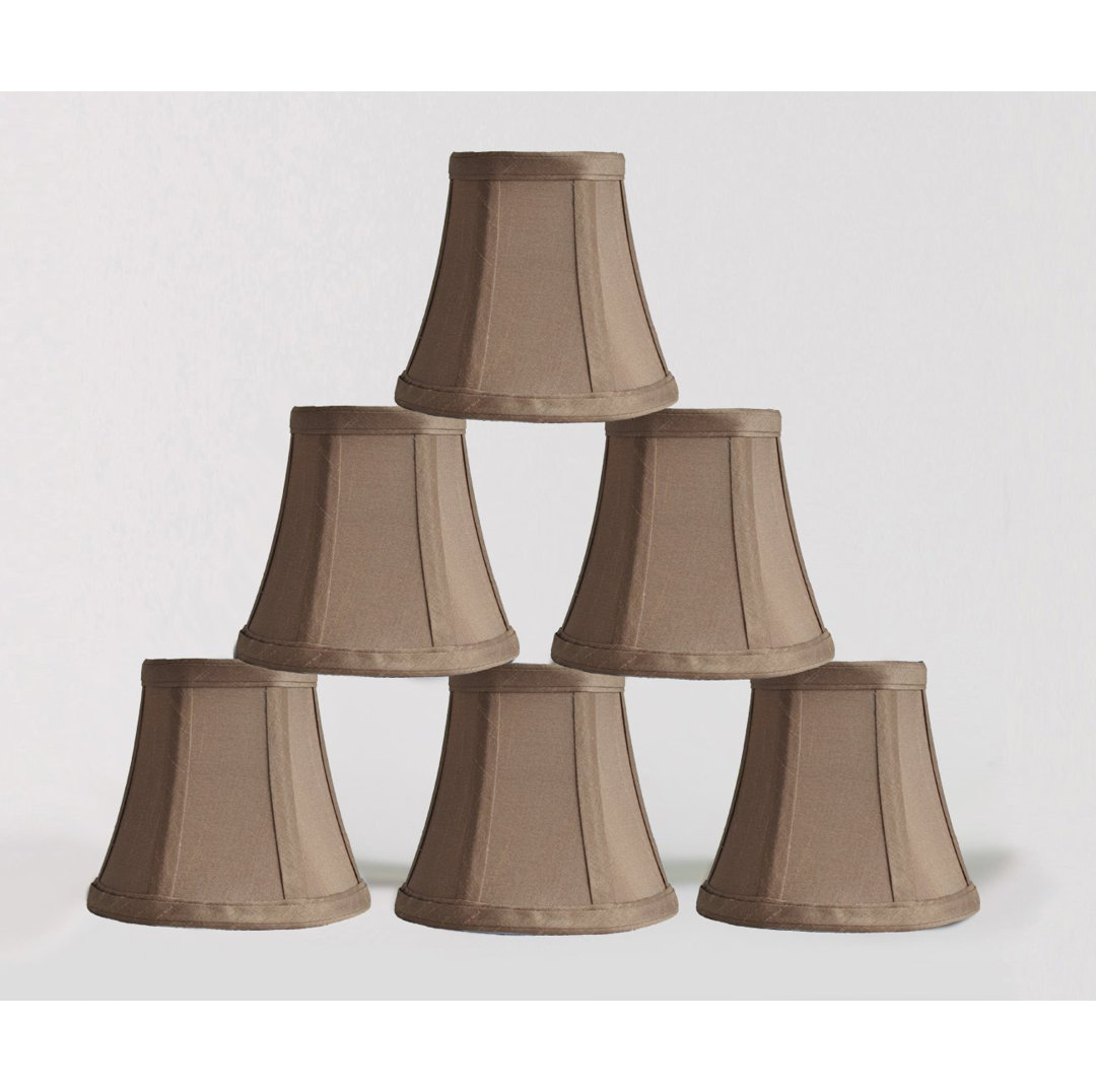 Silk Bell Candelabra Shade (Set of 6) Red Barrel Studio®