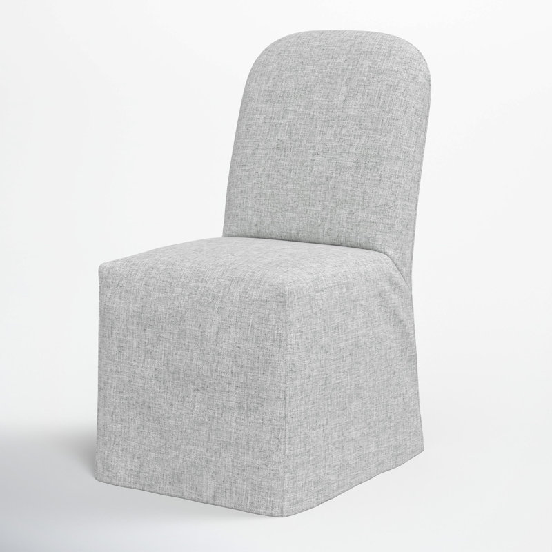 Maggie Slipcover Dining Chair, Zuma Pumice Textured Linen