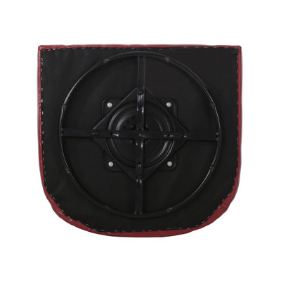 Fauteuil demi-tonneau pivotant en similicuir